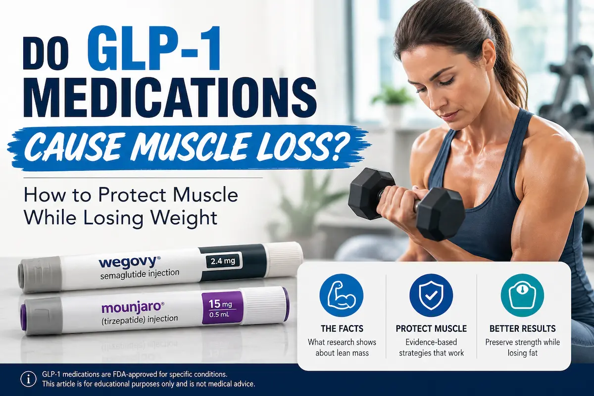 Do GLP-1 medications cause muscle loss and how to protect muscle while losing weight